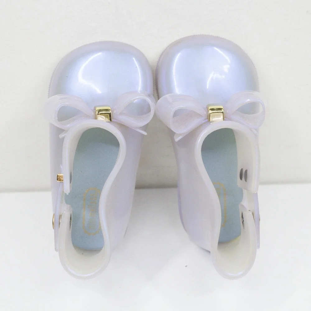 MINI MELISSA Sugar Rain Bow Jelly Boots Pearlescent Toddler Girls Sz 7